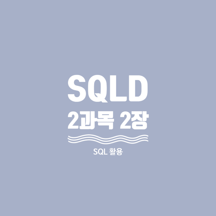SQLD 2과목 공부 기록 (2장 - SQL 활용) : 네이버 블로그