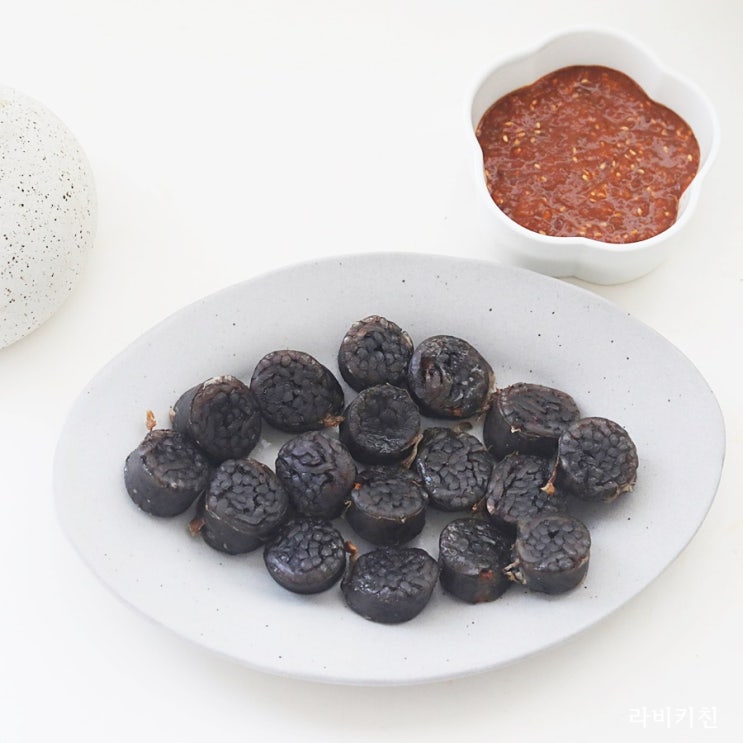 분식 순대 에어프라이어 데우기 간식 순대 쌈장 막장 만드는법 : 네이버 블로그