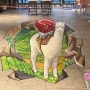 실내동물원 카페 쥬라리움 하남점 트릭아트 바닥 입체벽화 포토존 제작