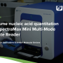 SpectraMax Mini Multi-Mode Microplate Reader를 사용한 소량의(microdrop) 핵산 샘플 정량