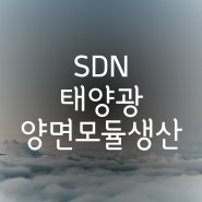 SDN - 태양광 양면모듈 생산 업체