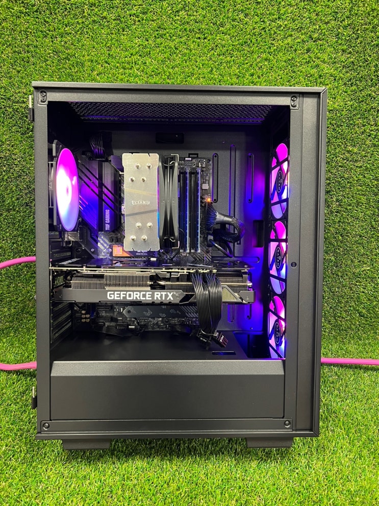 AMD 라이젠 5600 PALADIN 400 ARGB ASUS B550-PLUS RTX 3070 Ti KAISER AIR 블랙 ...