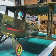 Se5 biplane 1차 세계대전 복엽기 폼보드 비행기