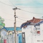 다시 시작하는 어반 스케치, Urban Sketching, 수채화, 골목 드로잉