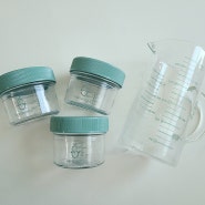 유리계량컵 세이지스푼풀 이유식준비물 필수템