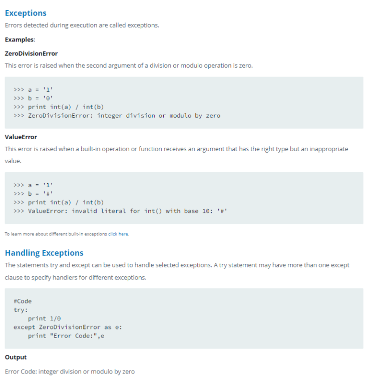 Python HackerRank 문제 31 - Exceptions : 네이버 블로그