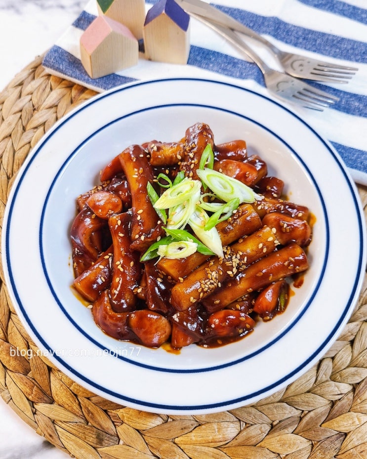 짜장떡볶이 만들기 간단한 짜장가루요리 매콤한 떡볶이 황금레시피 : 네이버 블로그