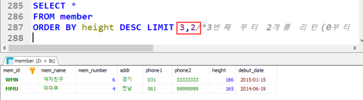 SQL limit : 네이버 블로그