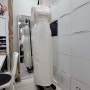 샘플 세일 - 오프숄더 반팔 미카도실크 코르셋형 슬림드레스 웨딩드레스