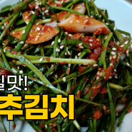 부추김치(korean-leek kimchi). 쉽고 맛있게 뚝딱! 담그기. 감칠맛 나는 부추김치! 이렇게 담그면 맛있어요.