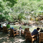 용문산 계곡 당일 여행 : 용문산 보리밥, 계곡카페 리틀포레 & 두물머리 연핫도그