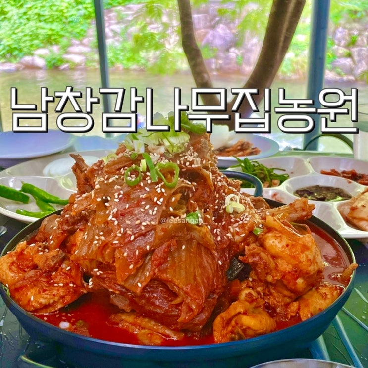 [장성] 묵은지닭볶음탕 남창감나무집농원 방문후기♥ / 광주근교물놀이 남창계곡 맛집추천 : 네이버 블로그