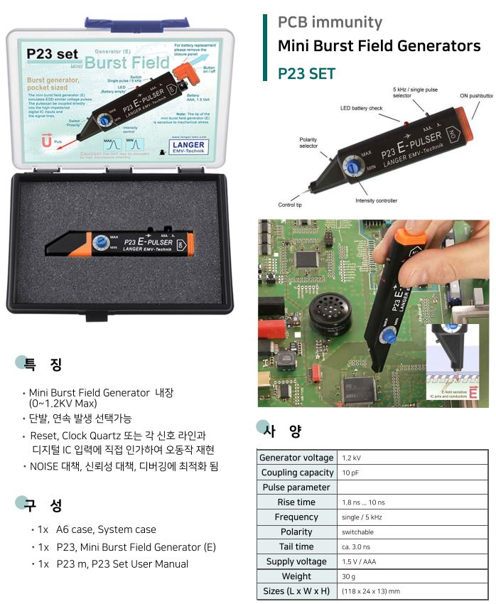 LANGER Mini Burst / Field NoiseP23 Set (노이즈 Debugging) 렌탈 : 네이버 블로그
