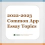 [어드미션 에세이] 2022-2023 커먼앱(Common App) 대학입학 에세이 주제