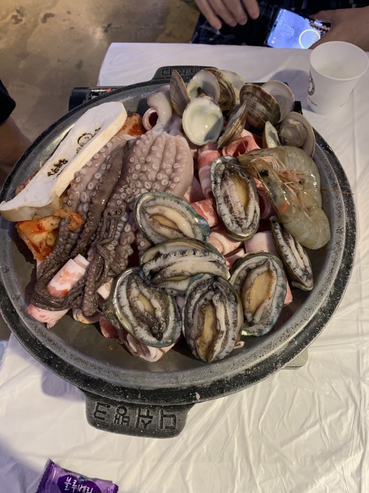 여수 맛집 '삼합싸다구' 낭만포차거리, 전복 많은 삼합 : 네이버 블로그