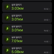 8/22-8/28, 달리기 기록, 7km 러닝 성공!