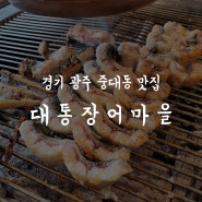 경기 광주 중대동 맛집 :: 대통장어마을