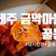 [제주 금악마을 맛집] 제주 골목식당 1위 돼지강정 꿀봉 - 호불호 갈릴 솔직후기