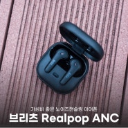 음질 좋은 가성비 노이즈 캔슬링 브리츠 블루투스 이어폰 Realpop ANC 사용기