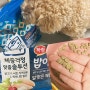 강아지다이어트사료 하림펫푸드 밥이보약 알맞은 체중 급여 중!