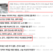 초강력 태풍 힌남노 대한민국 상륙 초읽기