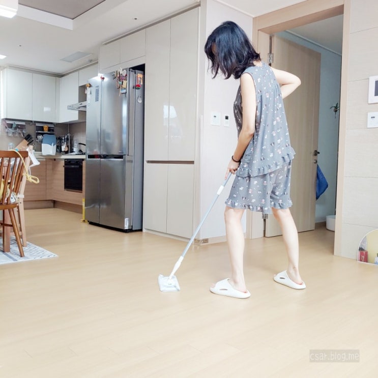 뒷처리가 간편했던 막대걸레, 살림백서 청소밀대 물걸래 청소포 후기 : 네이버 블로그