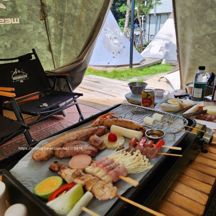 경산 고기 맛집 힐링과 맛을 함께 캠핑감성 산으로 간 캠프