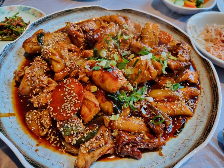 [진주맛집] 매콤달콤 닭찜이 정말 맛있었던 '미림통닭'! : 네이버 블로그