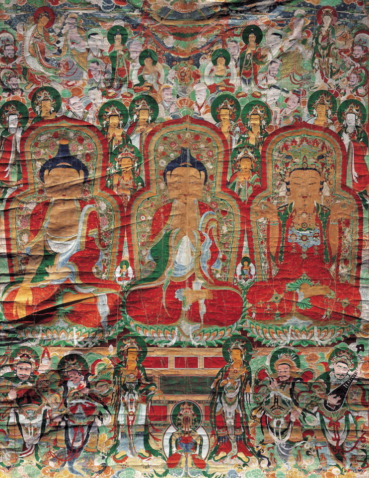 괘불탱(괘불도, 괘불화) 국보 고화질 온라인 사진 공개 (국립문화재연구원) 및 대형불화 정밀조사 보고서 : 네이버 블로그