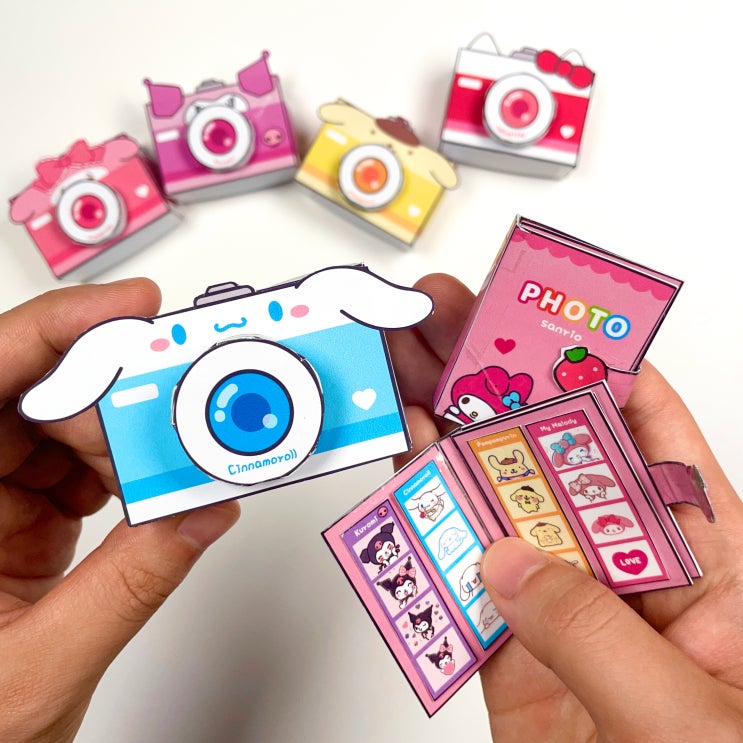 💗귀염뽀짝 카메라 미니어쳐 + 인생네컷 포토북 미니어쳐 만들기! DIY paper camera miniature + photo