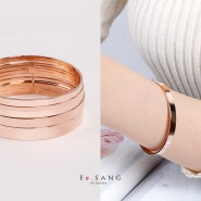 레이어드 하기좋은 14k,18k 심플한 파이프 민자 뱅글 평 팔찌 두께별 2 3 4 5 8mm(미리)까지