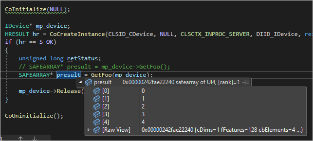 Visual C++ - IDL 구문 중 