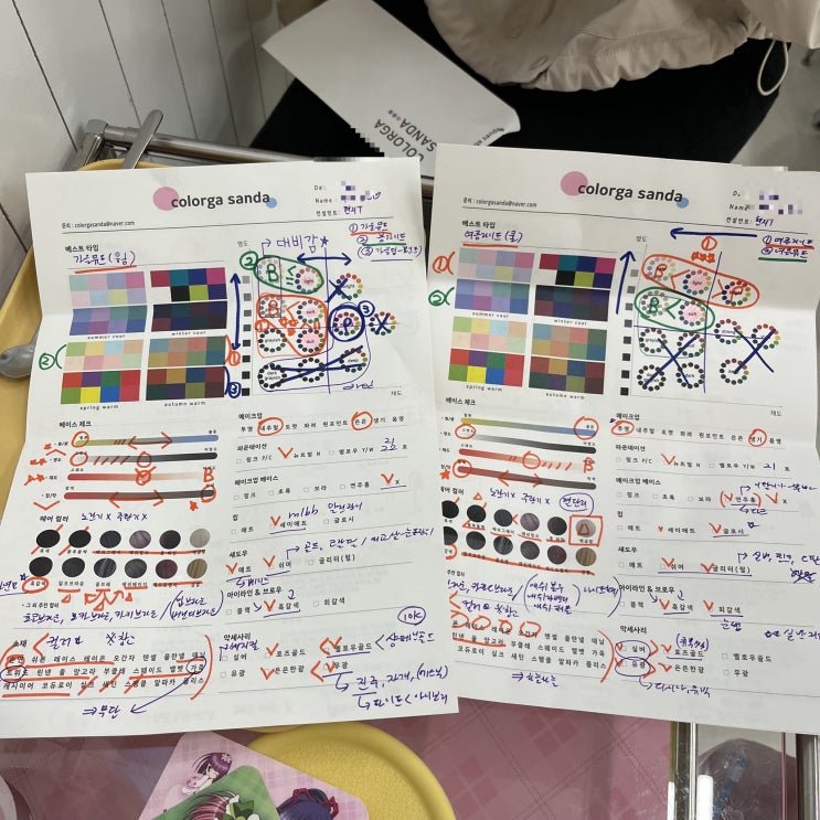 홍대 컬러가산다 퍼스널컬러 진단 후기 : 네이버 블로그
