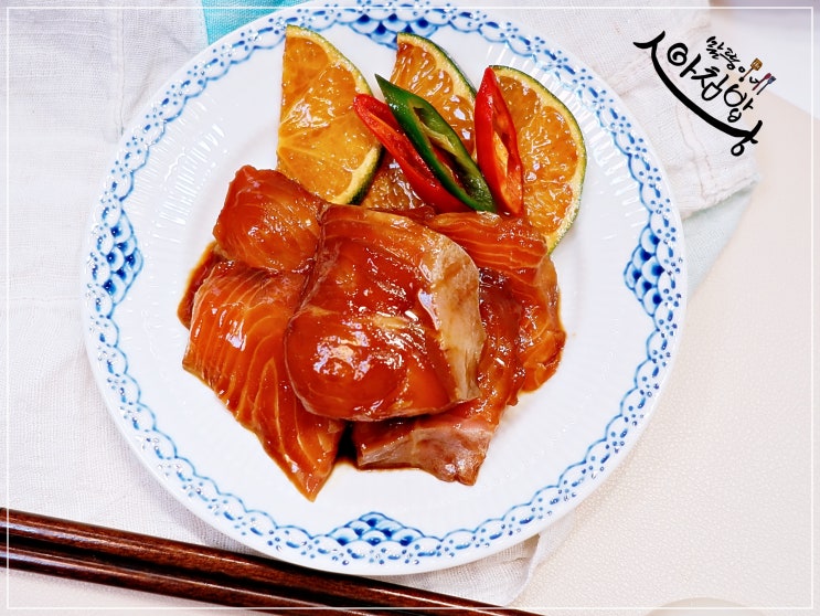 간단한 생 연어요리 연어장 간장 연어장 만들기 연어장 레시피 간단히 맛간장 + : 네이버 블로그