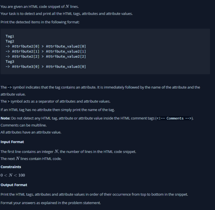 Python_Detect HTML Tags, Attributes and Attribute Values_HackerRank ...