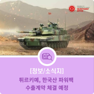 튀르키예, 한국산 파워팩 수출계약 체결 예정