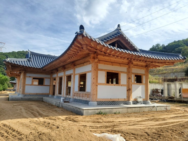 [기와시공전문업체]한식형 시멘트기와 지붕 담장 경기도 양평 시공현장 : 네이버 블로그