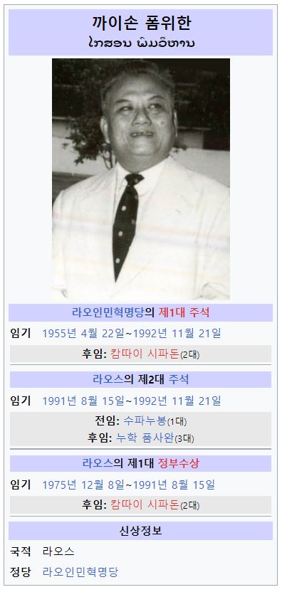 [라오스 골프투어]사반나켓 주의 카이손폼비한(Kaysone Phomvihane)