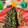 프리 패턴> Quilt Christmas Tree Decoration