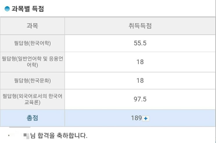 한국어교원자격증 (3급 양성과정 이수 한국어교육능력검정시험 필기 합격) : 네이버 블로그