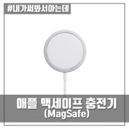 맥세이프(MagSafe) 충전기 (feat.아이폰12프로, 블랙 맥세이프 가죽케이스)