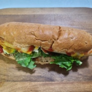 술이홀제과 유기농보리빵으로 맛있는 샌드위치 만들기! 아침대용 빵 추천!