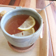 부천 중동 카페 따뜻한 한라봉오미자티 한잔
