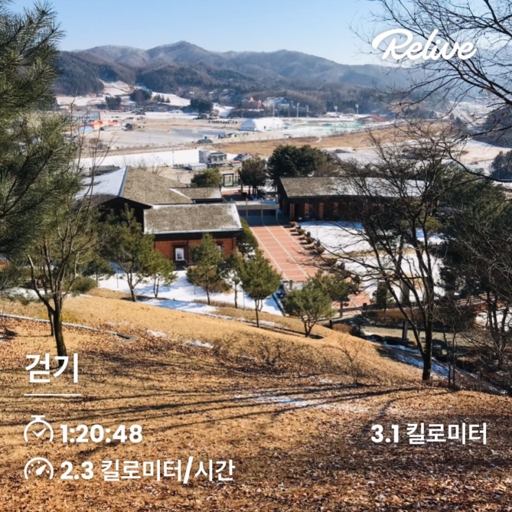 봉평 이효석문학관 뒤산, 3.1km, 80분 걷기