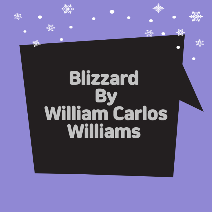Blizzard By William Carlos Williams . 영미문학시로 영어읽기. 네이버 블로그
