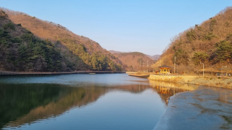 병산저수지 빛 물 꿈 테마길 둘레길 산책