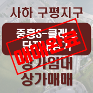 [상가매매/분양]부산 사하 구평지구 중흥S-클래스 단지내상가