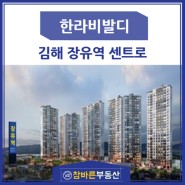 김해 장유역 한라비발디 센트로 아파트분양권