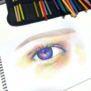 색연필 드로잉 #2 : 눈 그리기 연습