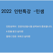 2022 A 턴 인턴 특강 - 민샘